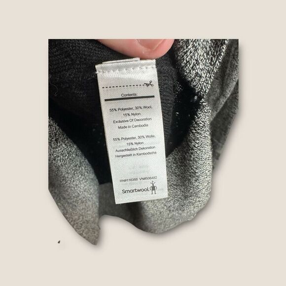 Smartwool Women’s Shadow Pine Hoodie Sweater Black Size Small - Picture 6 of 6